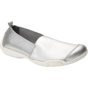Ros Hommerson Silver Caruso Slip-On Sneakers Shoes
